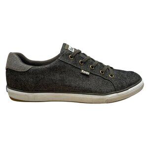 Keds Women’s Gray Canvas Everyday Wear Lace Up Casual Sneakers Size 8.5